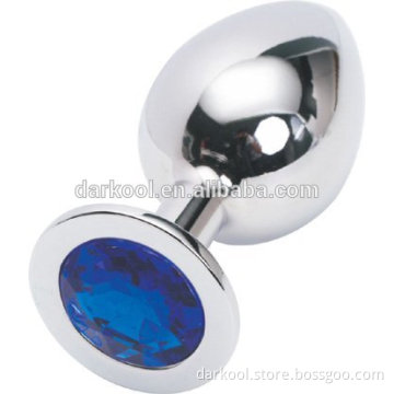 N002/Medium Male Masturbation Stainless Steel Jewelry Plug Anal Toy